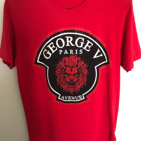 Tshirt George V Shirt Avenue George V Paris T-shirt W/Lion